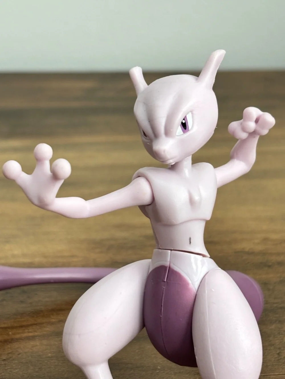 Pokemon Mewtwo Battle Feature Action Figure Toy Cake Topper 2019 Waist Twists